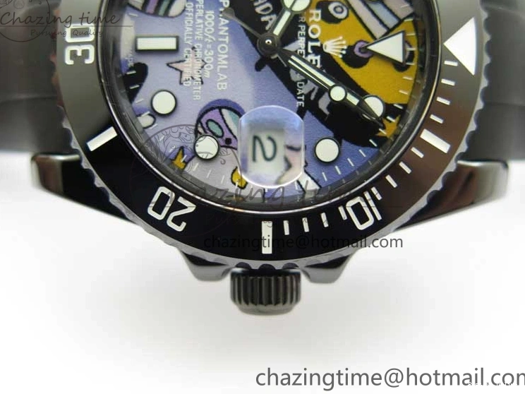 0601 FashionForward Submariner 40mm Black Ceramic 5GF Best Edition Painting Dial on Black Rubber Strap SA 2467